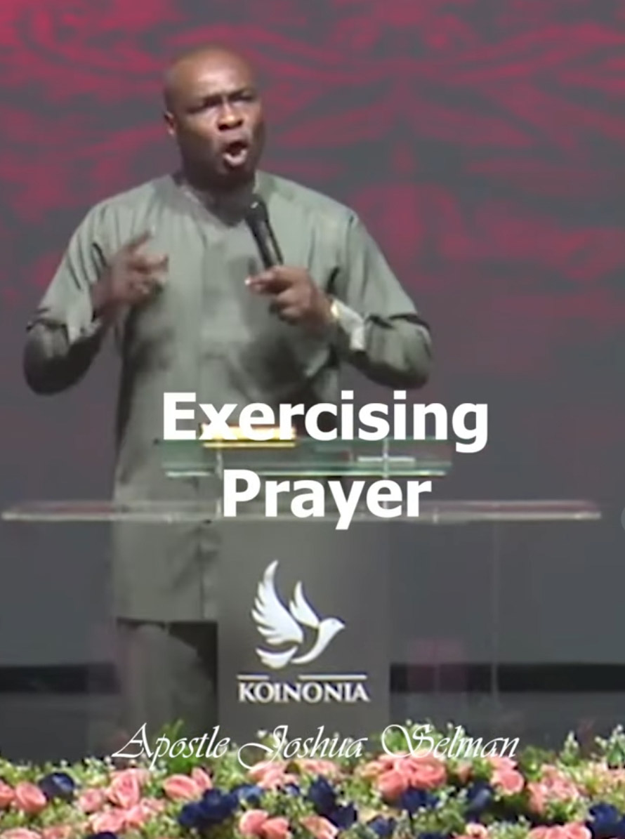 EXERCISE THE POWER OF PRAYER